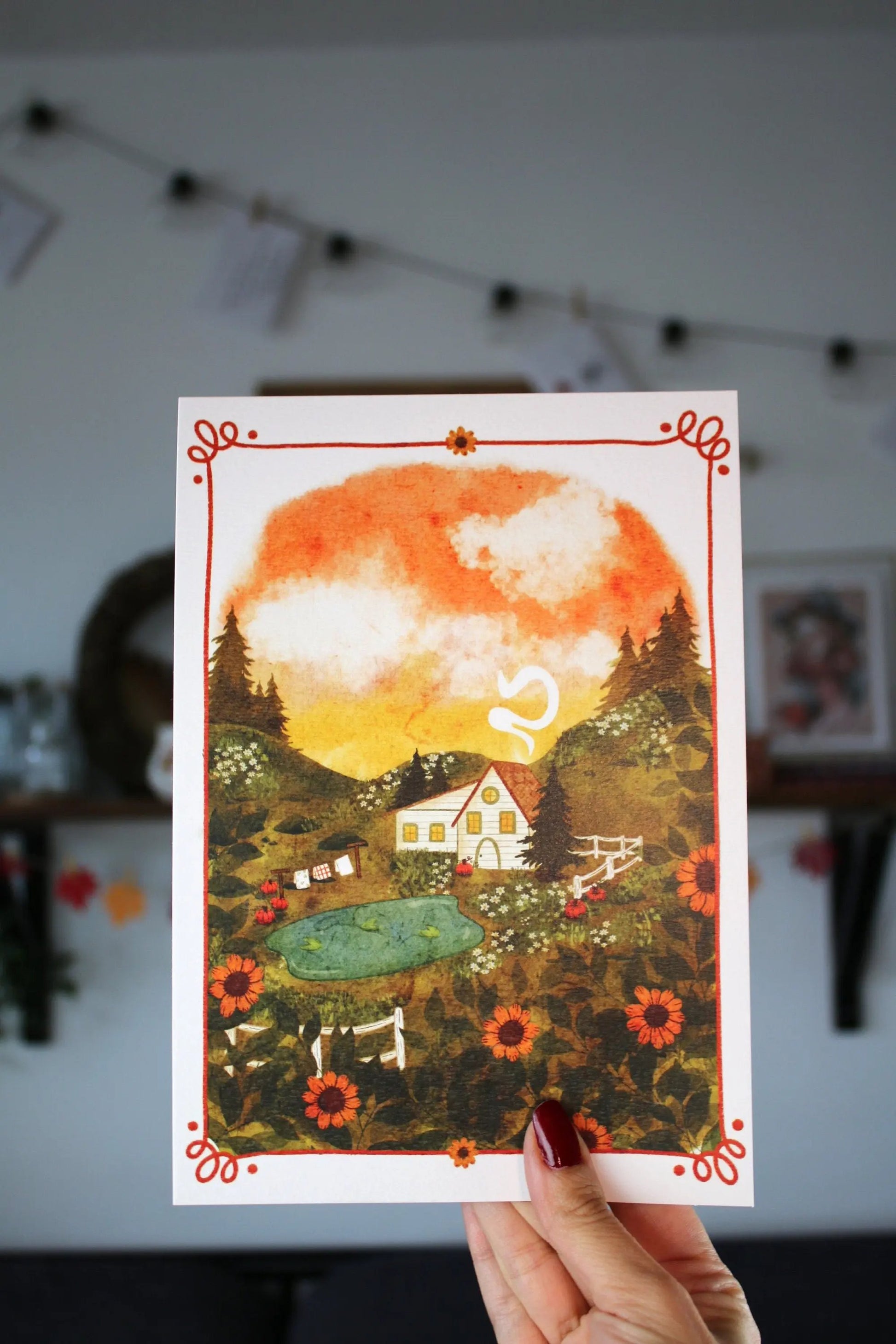 Illustration "Cottage d'automne" 3 - Magic Things Shades